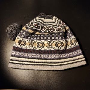 Nordic pattern beanie,Women's Small